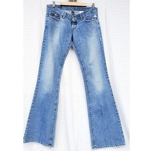 Lucky Brand jeans wide leg light two tone pockets